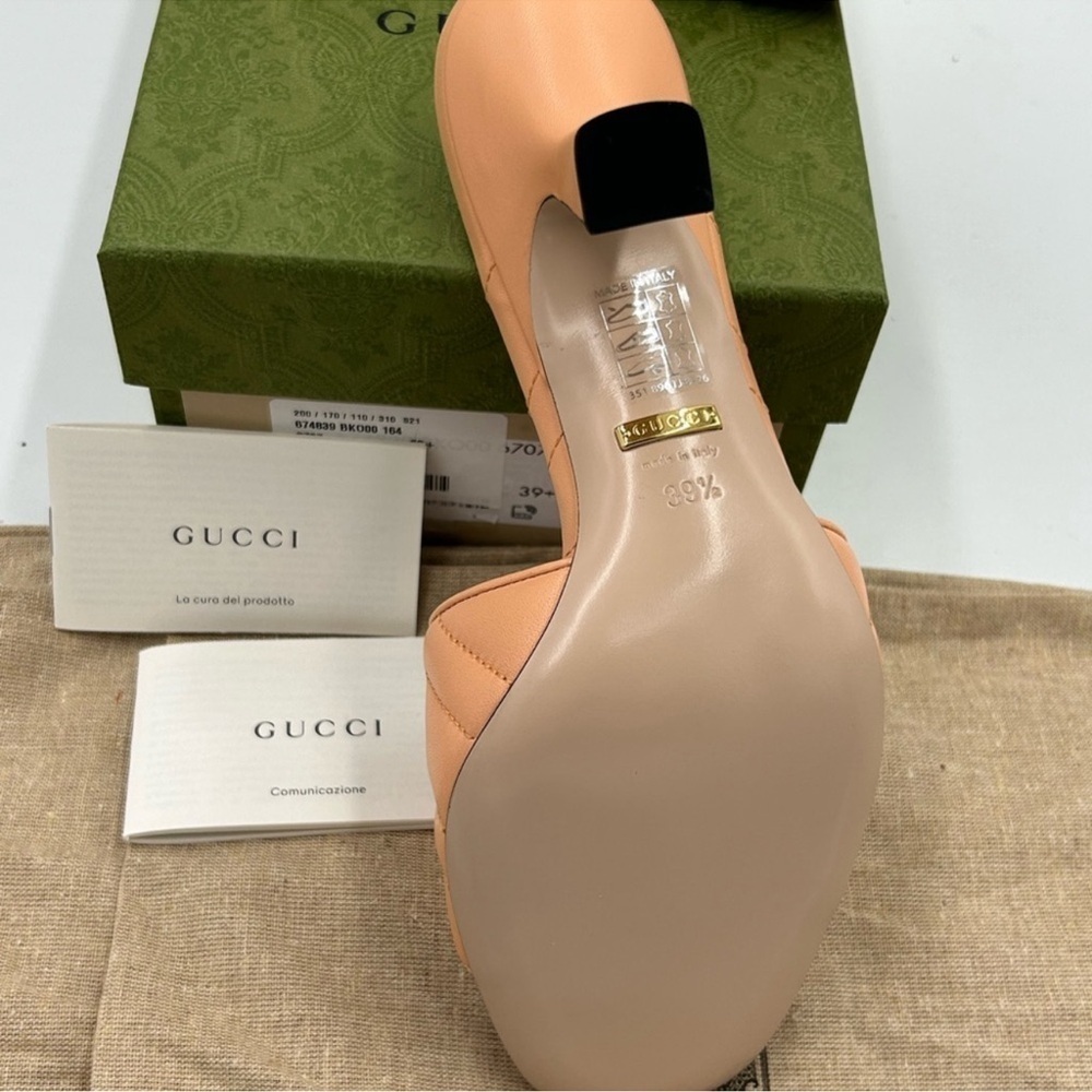 Women’s Gucci Marmont, leather mules size 39.5 made in Italy - Picture 4 of 10